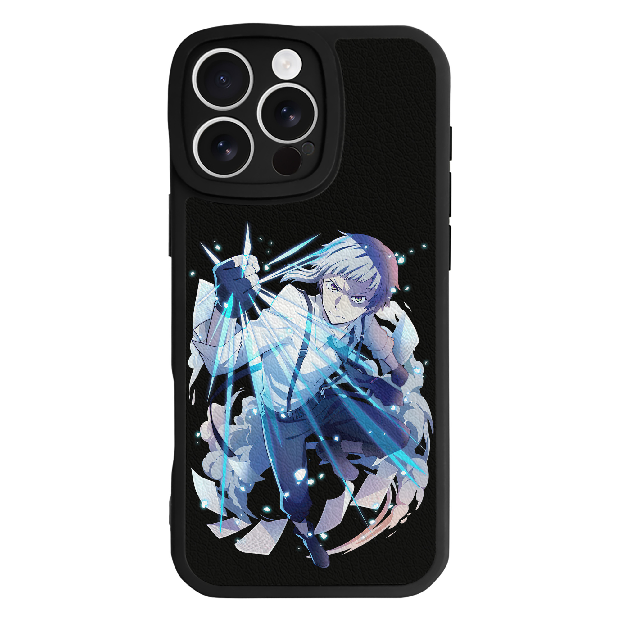 （画像用） 文豪ストレイドッグス Bungo Stray Dogs 【iPhone 16シリーズ対応】シリコンスマホケース（レザー調） 材質：シリコン